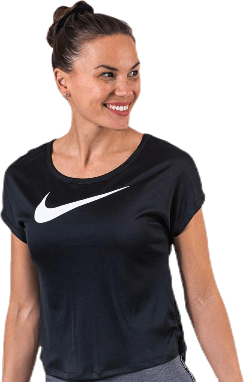 Swoosh Run Top SS White/Black - Bild 4