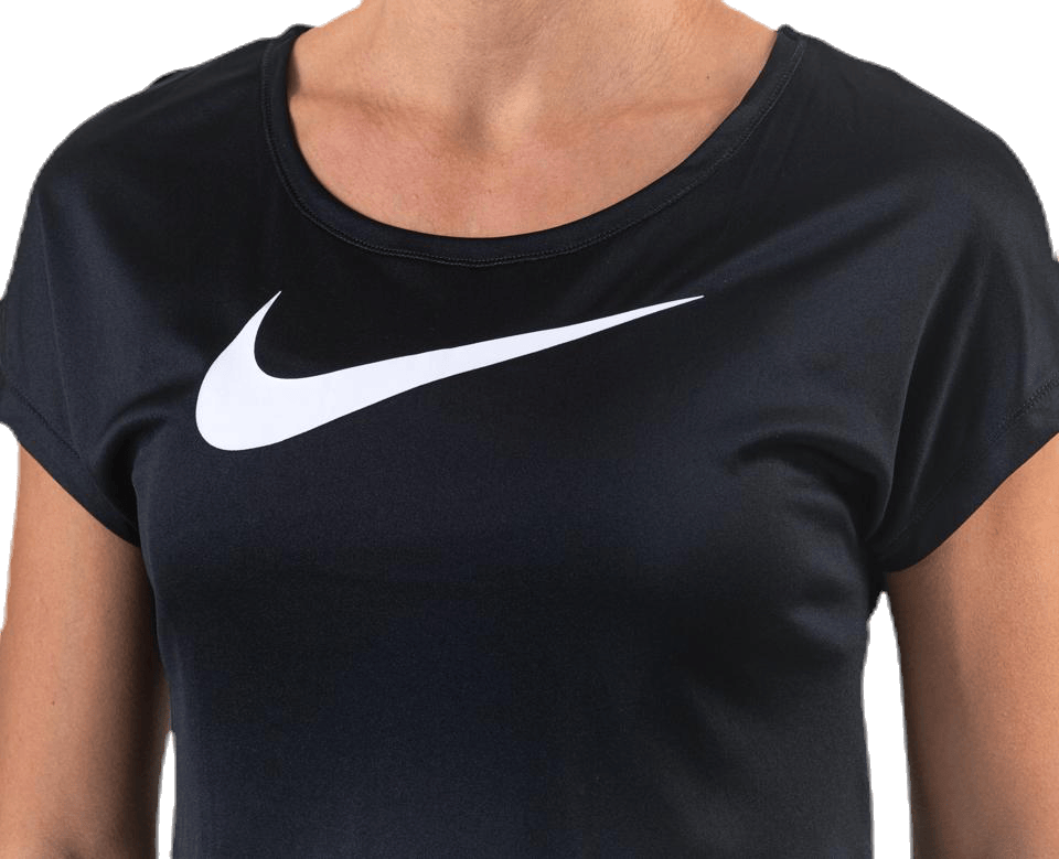 Swoosh Run Top SS White/Black - Bild 5