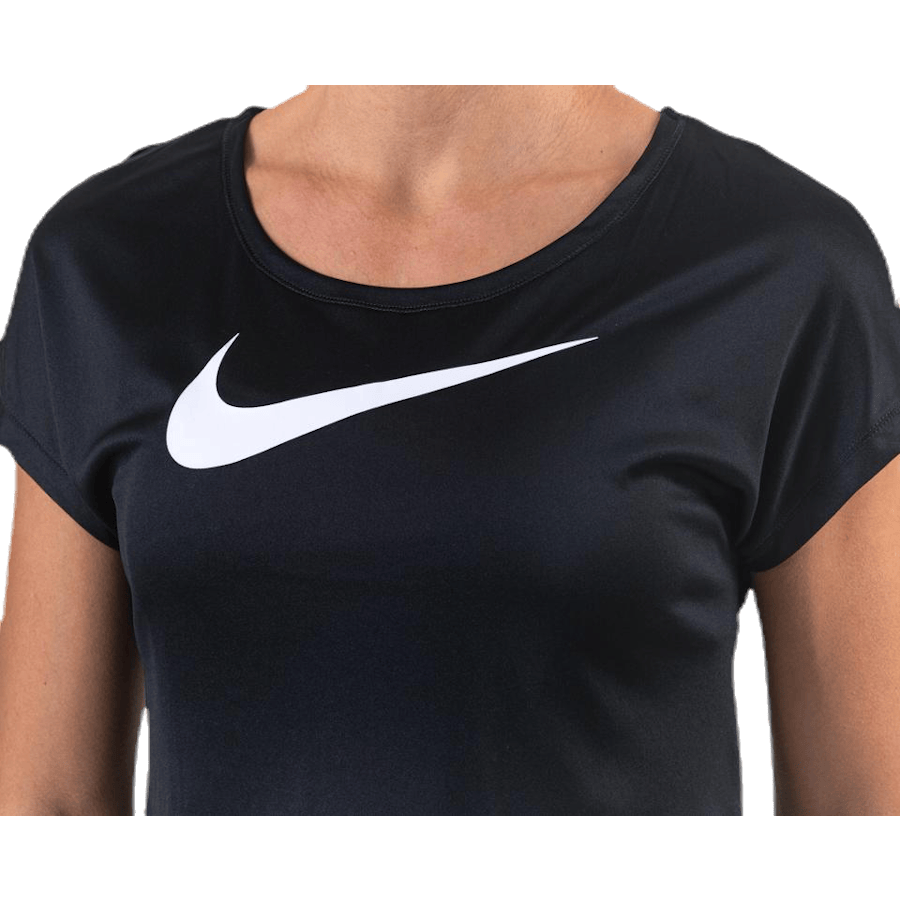 Swoosh Run Top SS White/Black - Bild 5