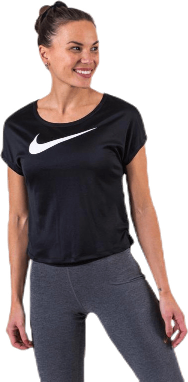 Swoosh Run Top SS White/Black - Bild 6