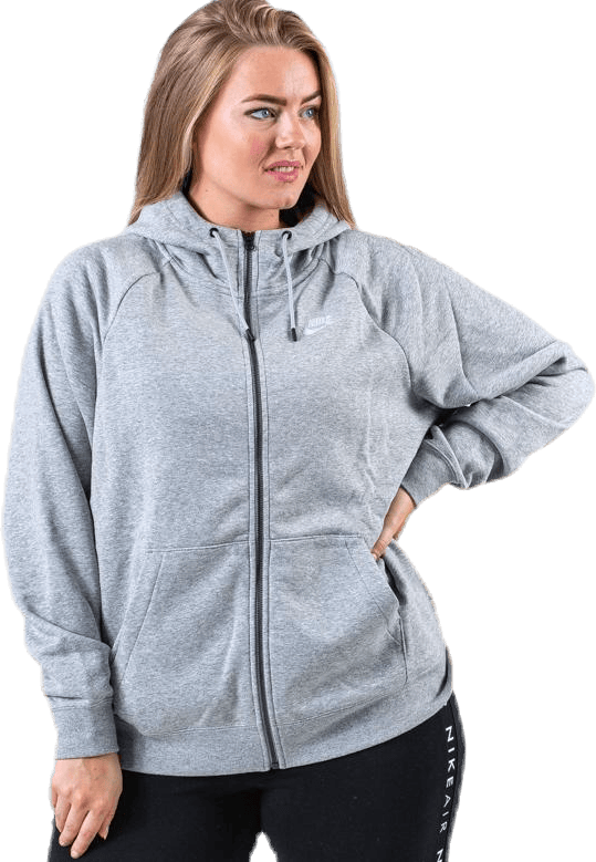 Essential Zip Hoodie Plus Grey - Bild 3