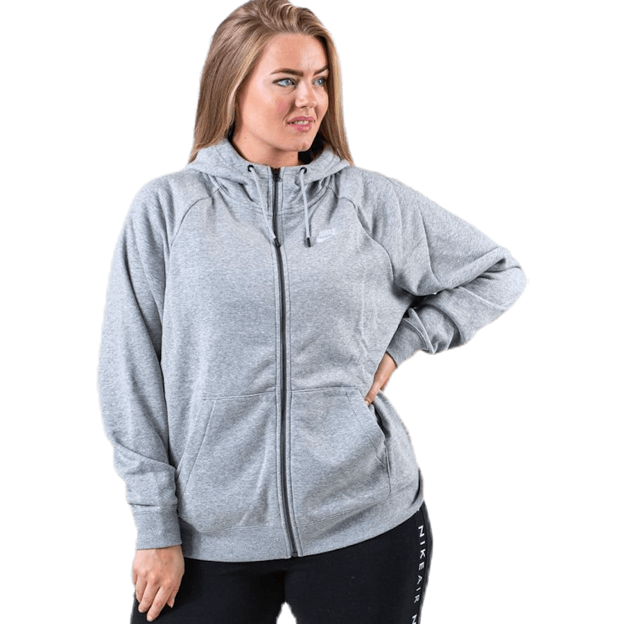 Essential Zip Hoodie Plus Grey - Bild 3