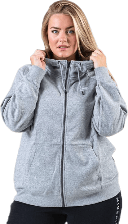 Essential Zip Hoodie Plus Grey - Bild 7