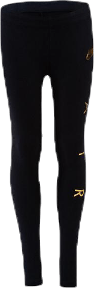 Girls Air1 Favorite Tights Black/Gold, Unisex, Apparels, Leggings, Workout, Black, XL