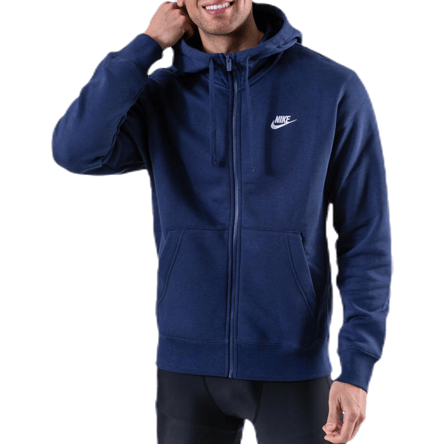 Sportswear Club Fleece Men's Full-Zip Hoodie MIDNIGHT NAVY/MIDNIGHT NAVY/WHITE - Bild 2