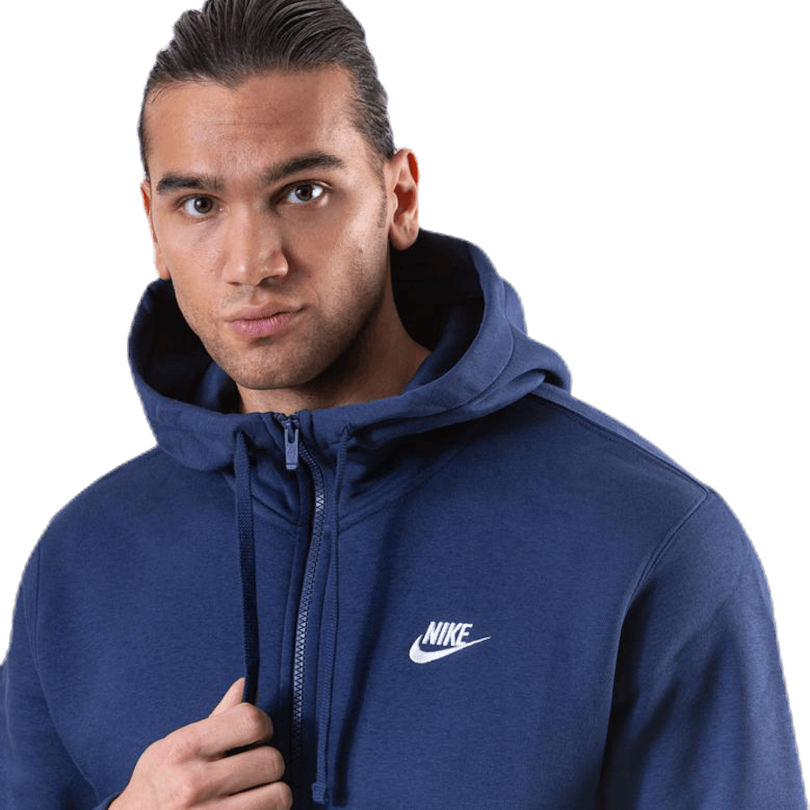 Sportswear Club Fleece Men's Full-Zip Hoodie MIDNIGHT NAVY/MIDNIGHT NAVY/WHITE - Bild 4