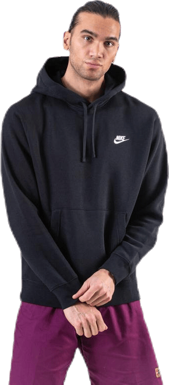Sportswear Club Fleece Pullover Hoodie BLACK/BLACK/WHITE - Bild 2