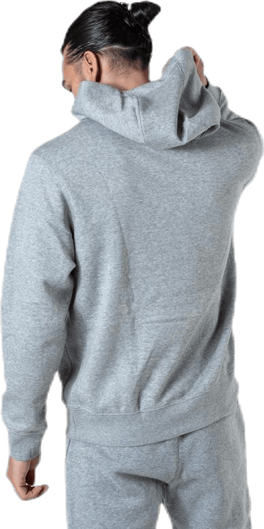 Sportswear Club Fleece Pullover Hoodie DK GREY HEATHER/MATTE SILVER/WHITE - Bild 2
