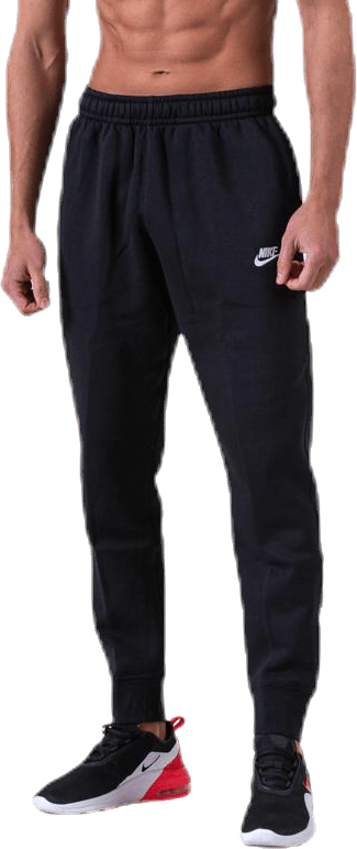 Sportswear Club Fleece Joggers BLACK/BLACK/WHITE, Male, Apparels, Pants, Black, XL