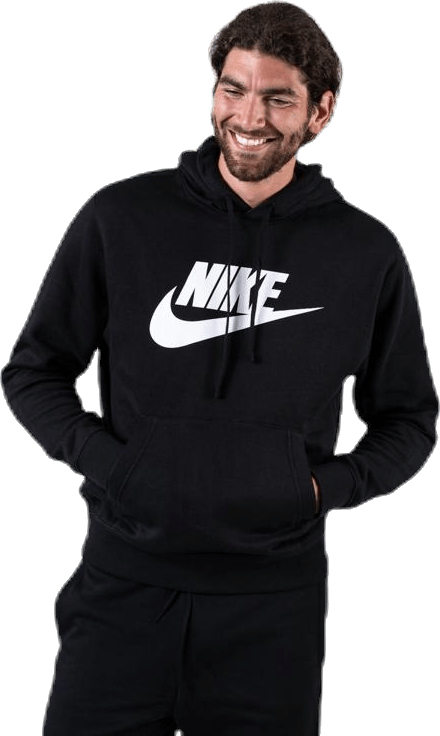 Sportswear Club Fleece Men’s Graphic Pullover Hoodie BLACK/BLACK/WHITE