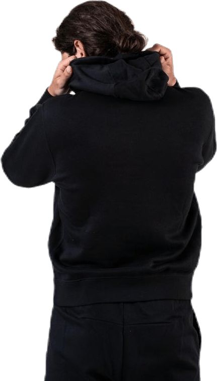 Sportswear Club Fleece Men's Graphic Pullover Hoodie BLACK/BLACK/WHITE - Bild 2