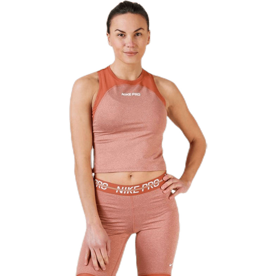 Heather Tank Pink/White