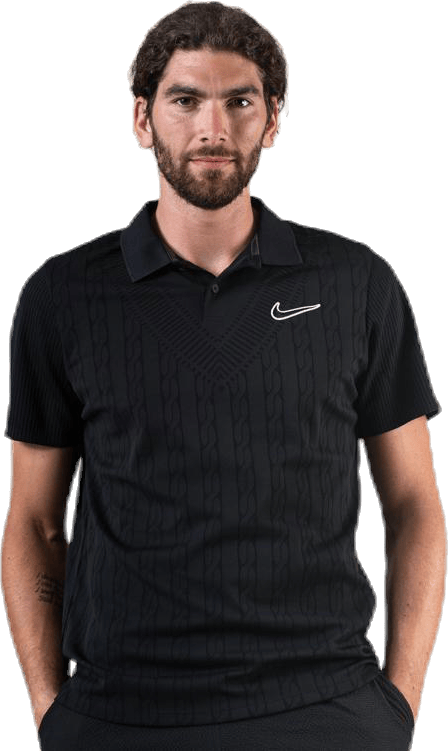 Court ADV Polo Black, Male, Abbigliamento, Maglietta, Tennis, Nero, S