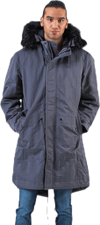 Down Fill Hood Parka Grey - Bild 3