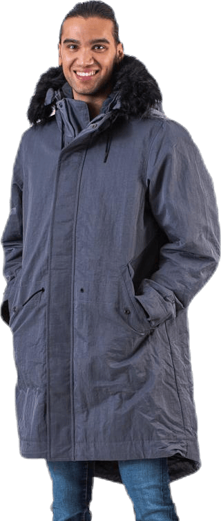 Down Fill Hood Parka Grey - Bild 4