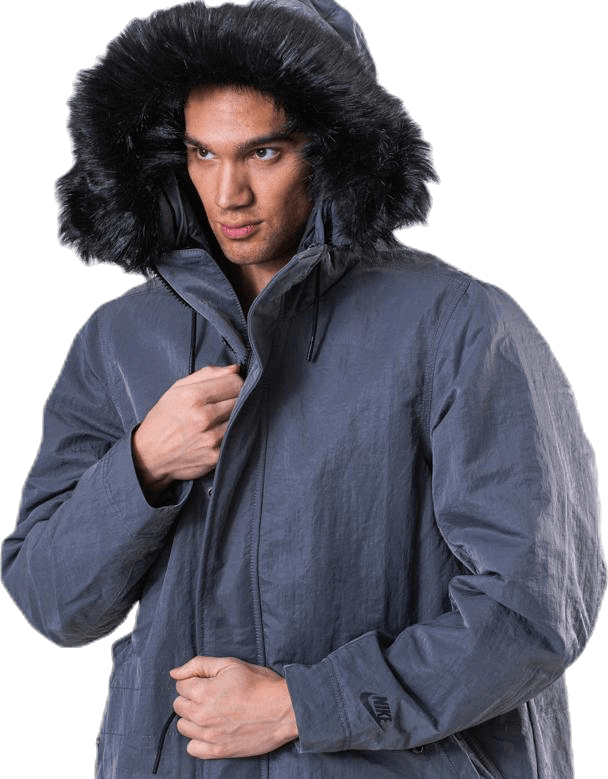 Down Fill Hood Parka Grey - Bild 7