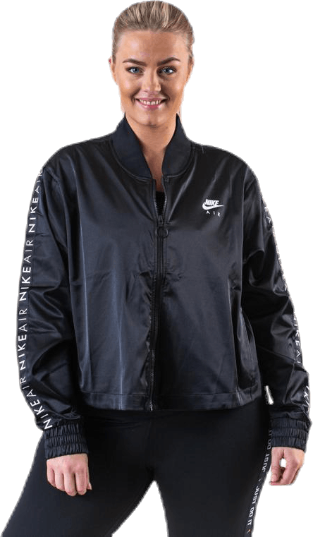 Nsw Air Track Jacket Satin Plus Black, Female, Apparels, Shirts, Black, XXL