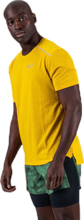 Breath Rise 365 SS  Yellow, Male, Apparels, T-shirt, Running, Yellow, XL