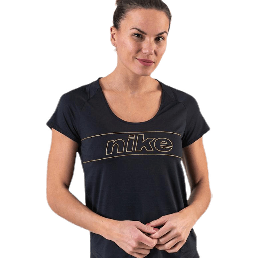 Glam Top SS 10K Black/Gold