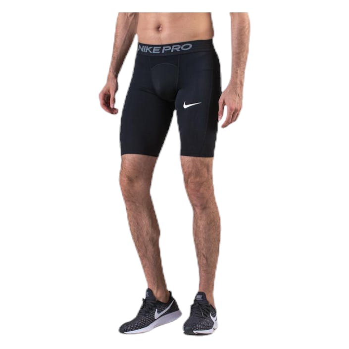 Pro Long Shorts White/Black, Male, Apparels, Leggings, Running, Black, XXL