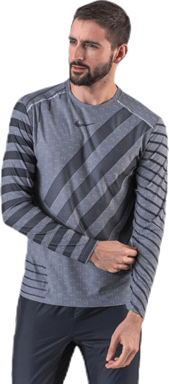 Tech Knit Cool LS Black/Grey