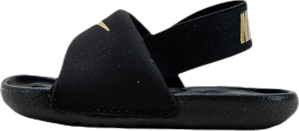 Kawa Baby/Toddler Slides BLACK/METALLIC GOLD, Unisex, Shoes, Sandals and Slippers, Black, UK K 8,5