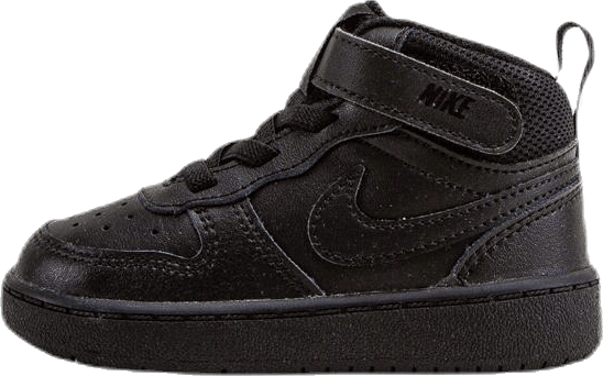 Court Borough Mid Sneaker TD Black, Unisex, Scarpe, Sneakers, Nero, EU 23,5