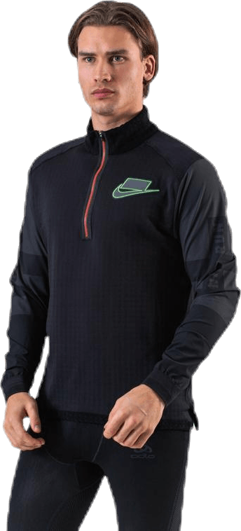 Wild Run Midlayer Black/Grey, Male, Odevy, Košele, Beží, Čierna, XL