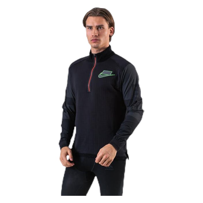Wild Run Midlayer Black/Grey, Male, Odevy, Košele, Beží, Čierna, XL