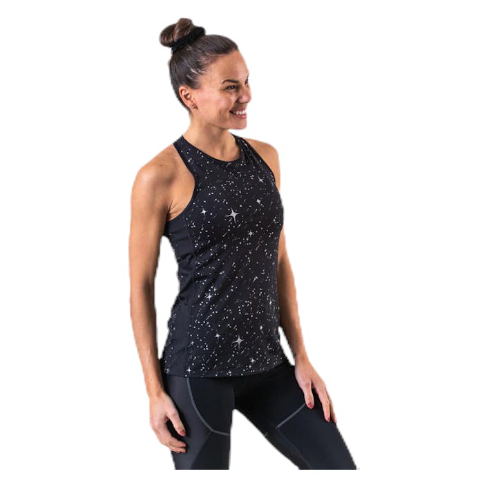 Starry Night MTLC Tank Black/Grey, Female, Apparels, Tops, Workout, Black, L