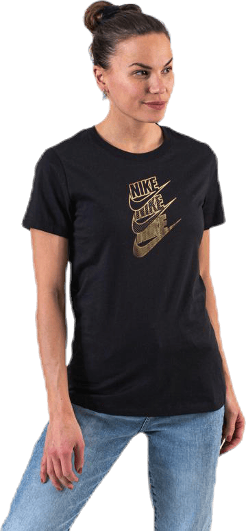 NSW Tee STMT Shine Black, Female, Apparels, T-shirt, Black, XS