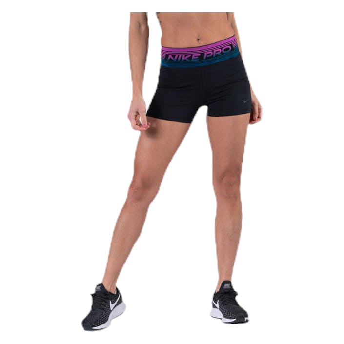 Pro 3in Veneer Excellent Short Black/Grey, Female, Apparels, Leggings, Workout, Black, M