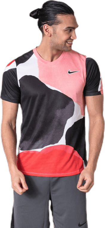 Challenger SS Tee White/Grey, Male, Apparels, T-shirt, Tennis, Multi color, XXL