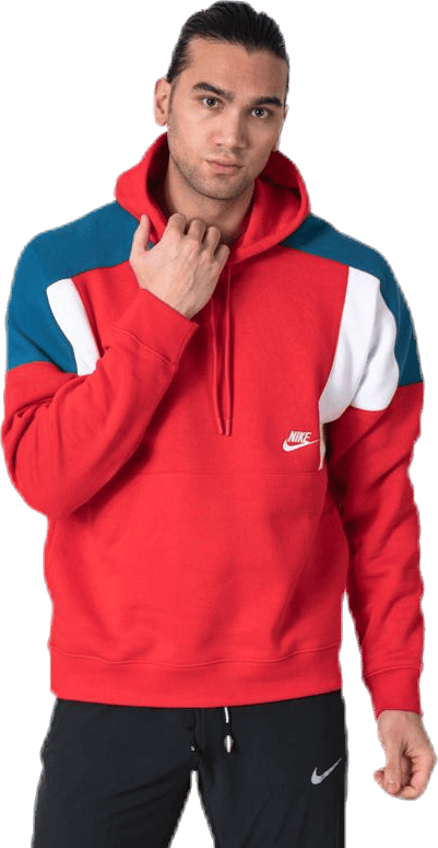 Nsw Hoodie Cb White/Red, Male, Ropa, Camisas, Rojo, XL