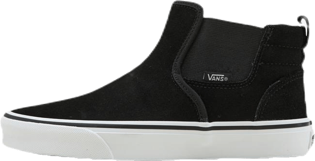 Asher Mid White/Black, Female, Shoes, Trainers, White/Black, UK 7,5