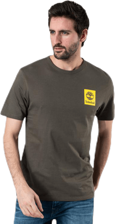 Back Logo Camo Ss Tee Green, Male, Apparels, T-shirt, Green, XL