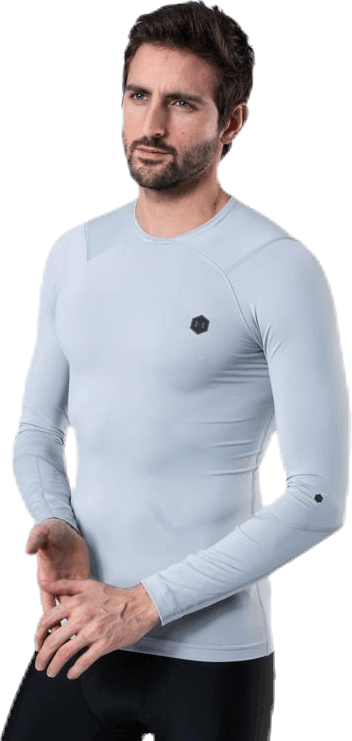 Ua Hg Rush Compression Ls Grey, Male, Odzież, Koszule, Trening, Szary, S