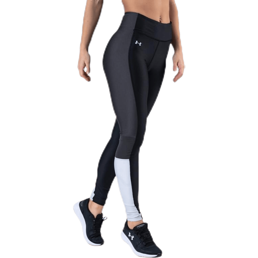 UA HG Armour Perforation Inset Leggings Black
