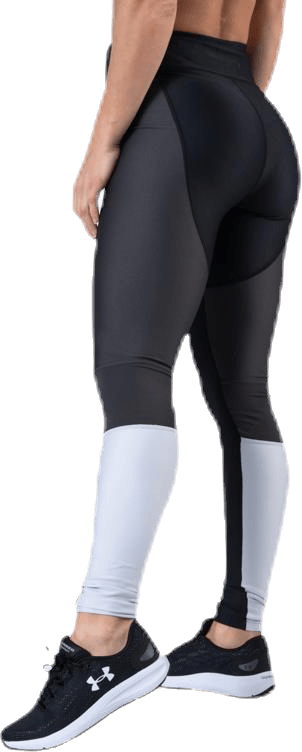 UA HG Armour Perforation Inset Leggings Black - Bild 3