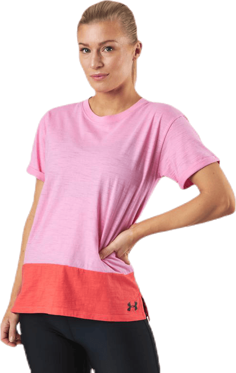 UA Charged Cotton SS Pink