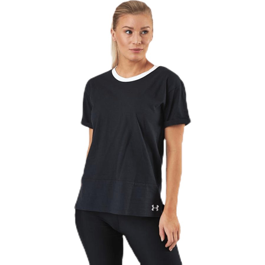 UA Charged Cotton SS Black