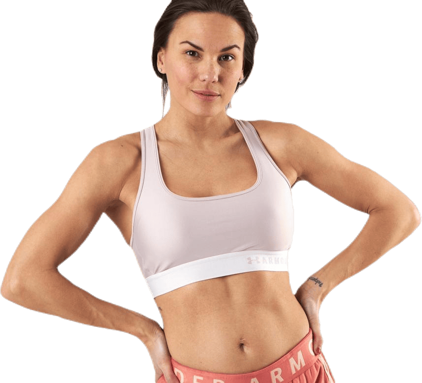 Armour Mid Crossback Bra Pink