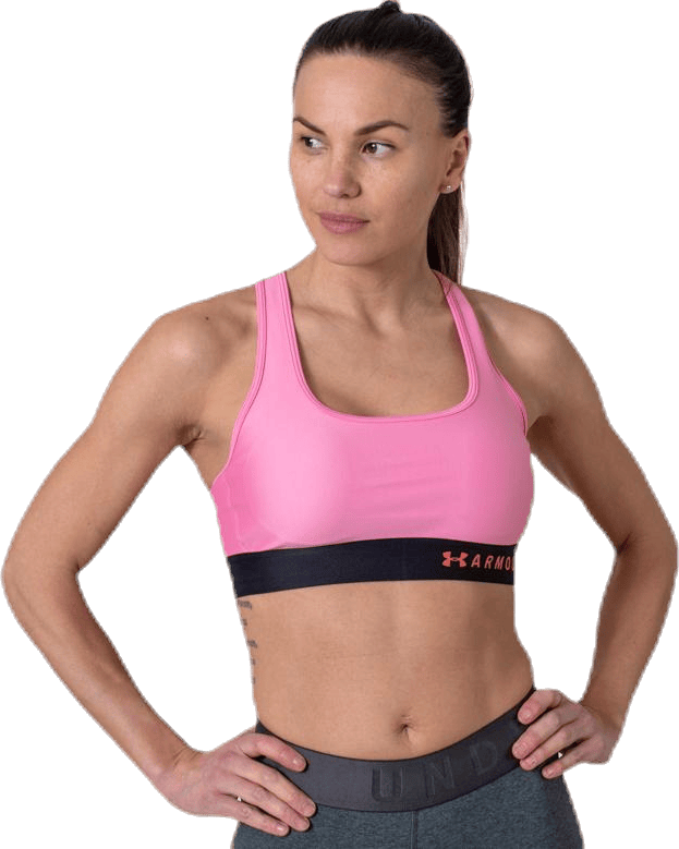 Armour Mid Crossback Bra Pink