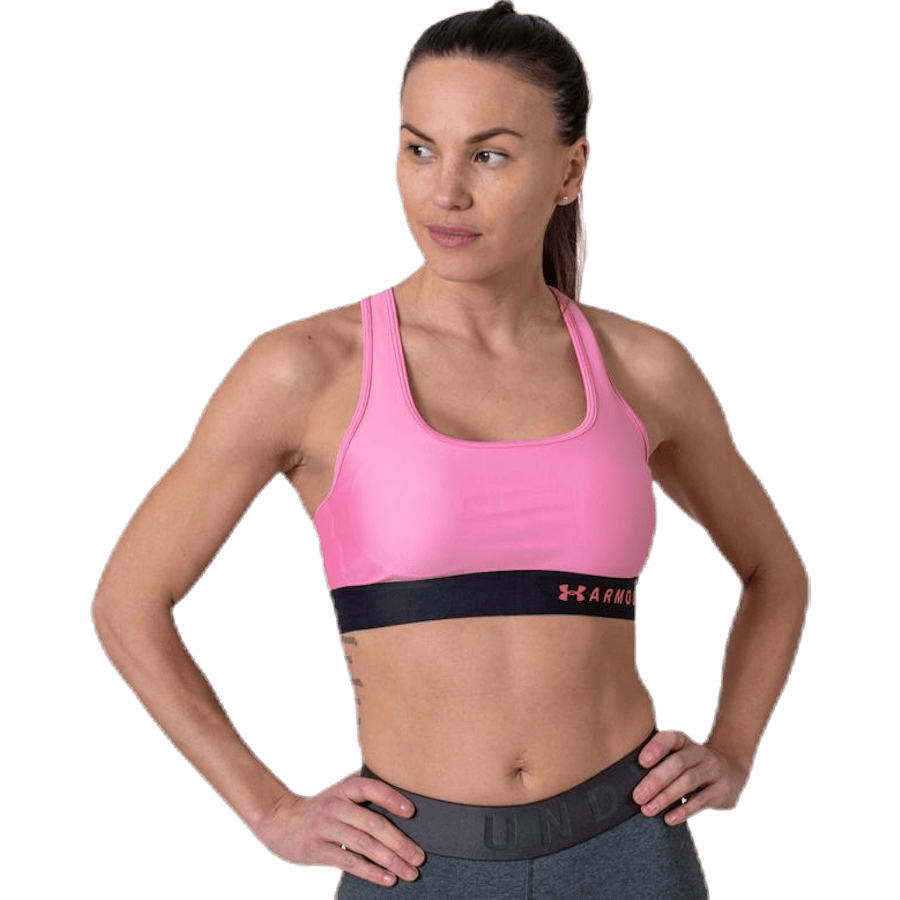 Armour Mid Crossback Bra Pink