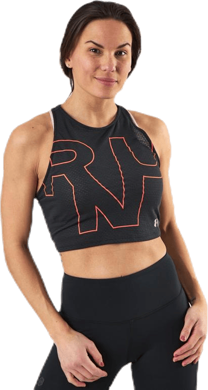 Streaker 2.0 Run Crop Top Black