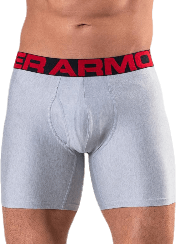 Tech 6in 3-Pack Black, Male, Odzież, Bielizna, Trening, Czarny, S