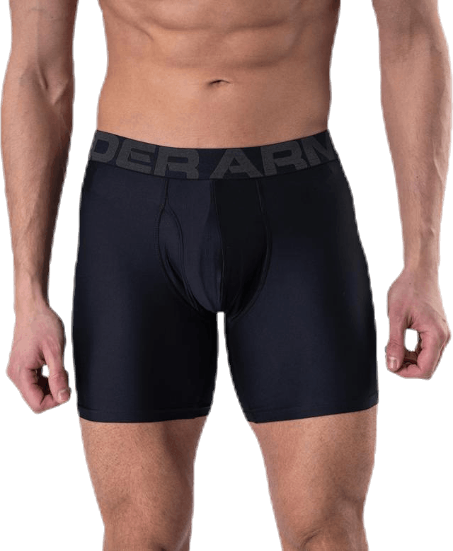 Tech 6in 3-Pack Black, Male, Odzież, Bielizna, Bieganie, Czarny, XL