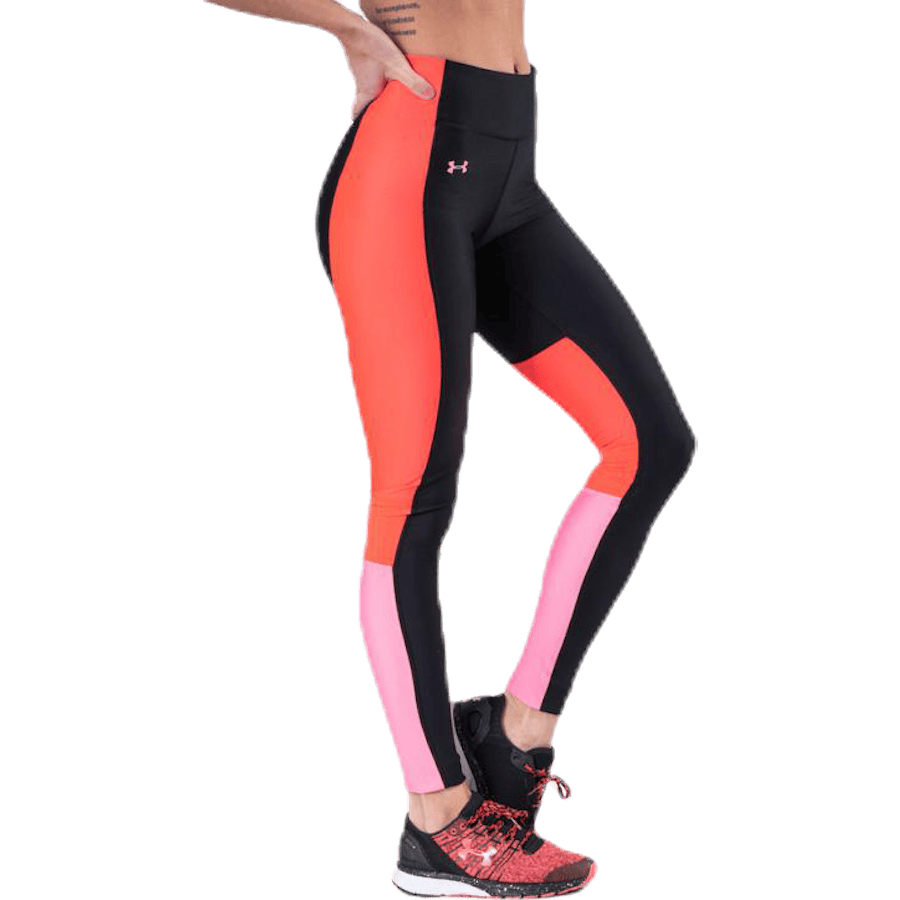 UA HG Armour Perforation Inset Leggings Black - Bild 2