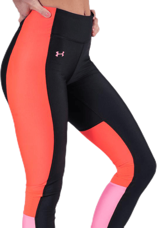 UA HG Armour Perforation Inset Leggings Black - Bild 5