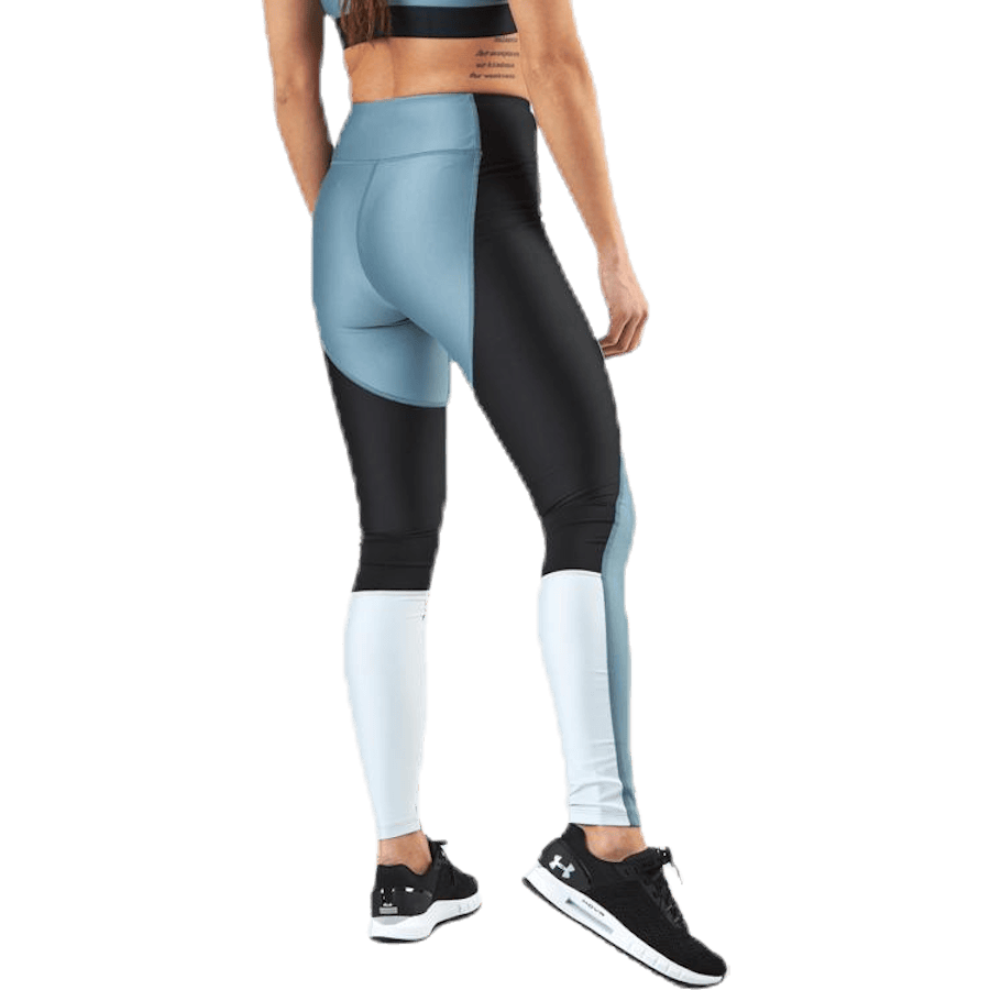 UA HG Armour Perforation Inset Leggings Turquoise - Bild 3
